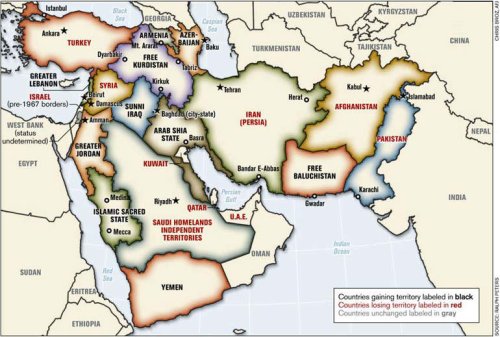One scenario about the Middle East